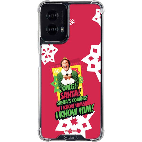 Elf OMG Santas Coming Moto G Power 5G (2024) Clear Case