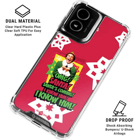 Elf OMG Santas Coming Moto G Power 5G (2024) Clear Case