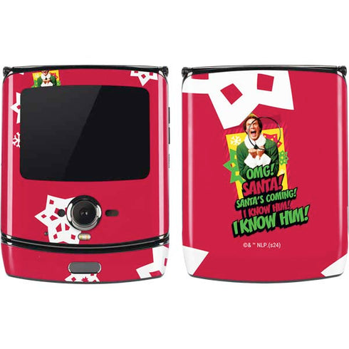 Elf OMG Santas Coming Motorola RAZR Skin