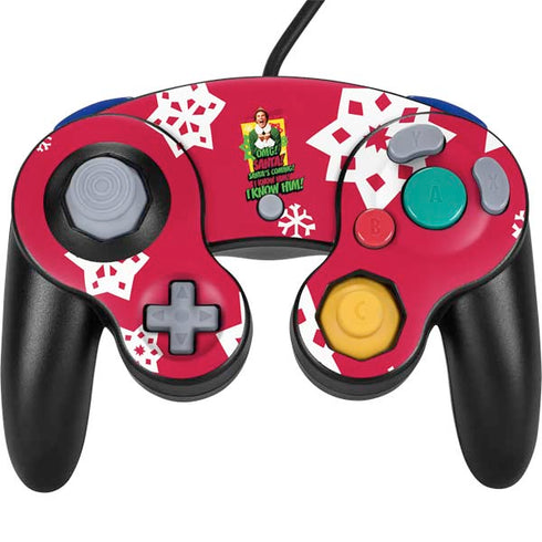 Elf OMG Santas Coming Nintendo Skins