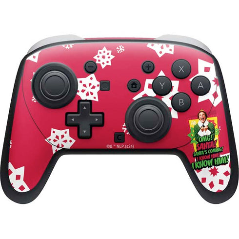 Elf OMG Santas Coming Nintendo Switch 2 (2025) Pro Controller Skin