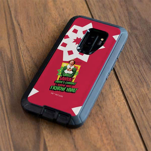 Elf OMG Santas Coming Otterbox Defender Galaxy Skin