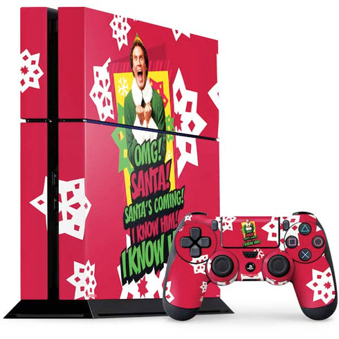 Elf OMG Santas Coming PlayStation PS4 Skins