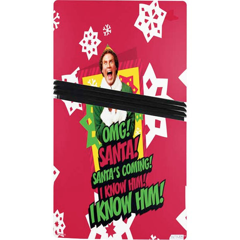 Elf OMG Santas Coming PS5 Pro Console Skin