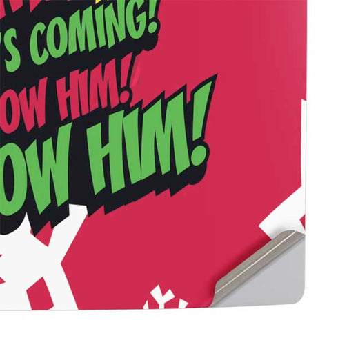 Elf OMG Santas Coming PS5 Pro Console Skin