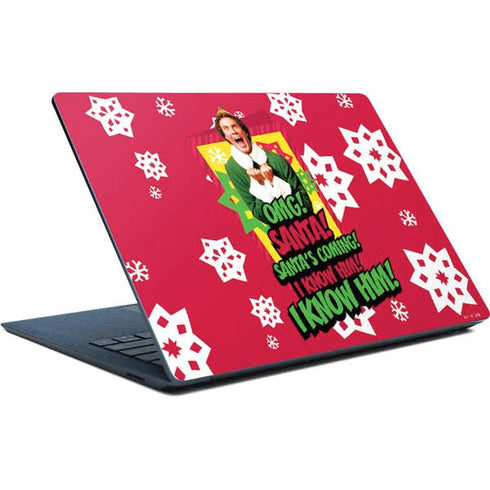 Elf OMG Santas Coming Surface Laptop Skin