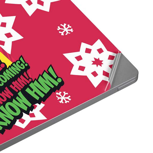 Elf OMG Santas Coming Universal Laptop 12in (9.8 x 6.8in) Skin