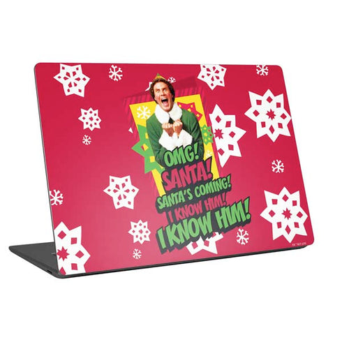 Elf OMG Santas Coming Universal Laptop 16in (13 x 9.4in) Skin