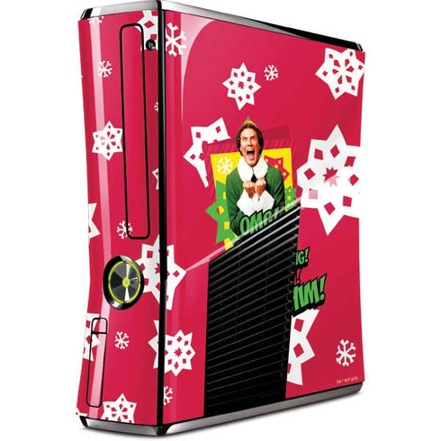 Elf OMG Santas Coming Xbox 360 Slim (2010) Skin