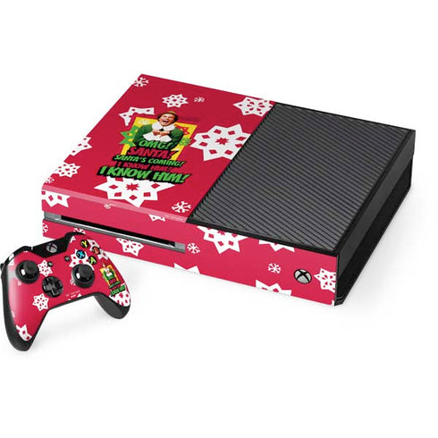 Elf OMG Santas Coming Xbox One Console and Controller Bundle Skin