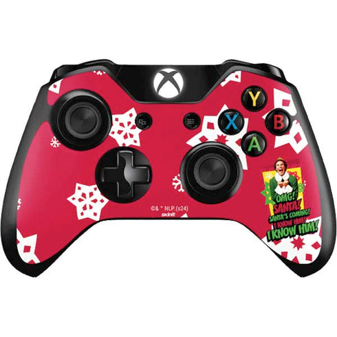 Elf OMG Santas Coming Xbox One Controller Skin