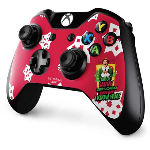 Elf OMG Santas Coming Xbox One Controller Skin