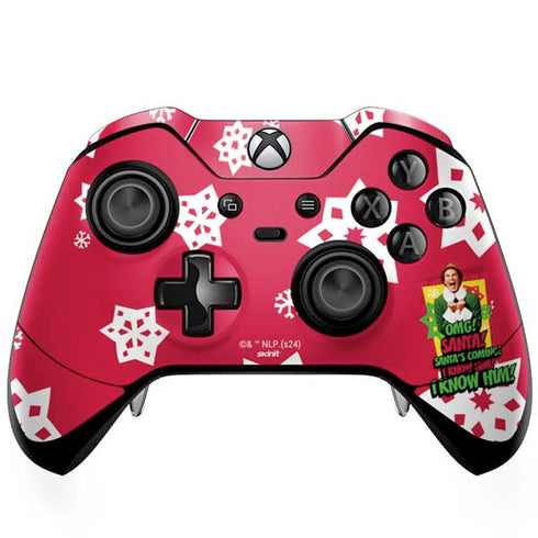 Elf OMG Santas Coming Xbox One Elite Controller Skin