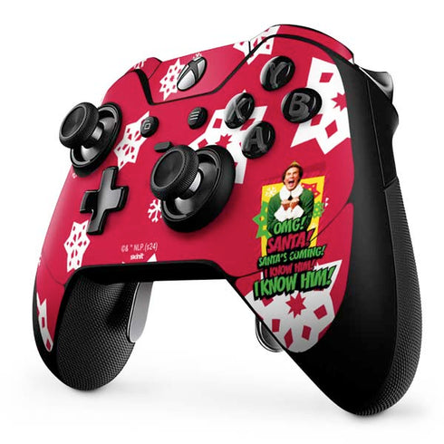 Elf OMG Santas Coming Xbox One Elite Controller Skin