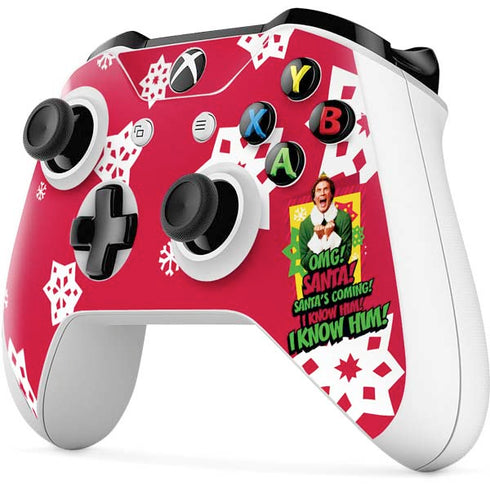 Elf OMG Santas Coming Xbox One X Controller Skin