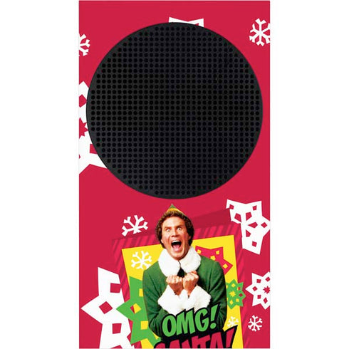Elf OMG Santas Coming Xbox Series S Console Skin