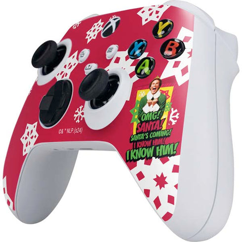 Elf OMG Santas Coming Xbox Series S Controller Skin