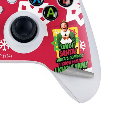 Elf OMG Santas Coming Xbox Series S Controller Skin