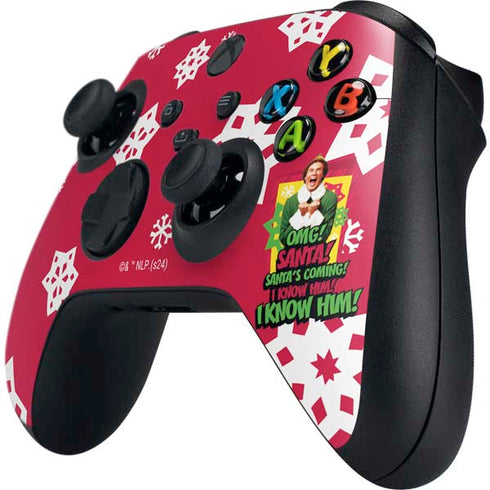 Elf OMG Santas Coming Xbox Series X Controller Skin