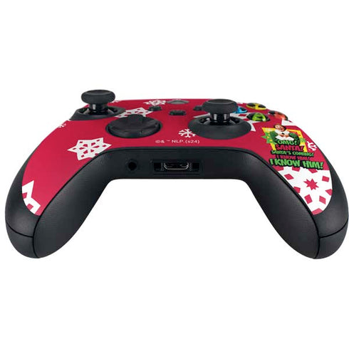 Elf OMG Santas Coming Xbox Series X Controller Skin