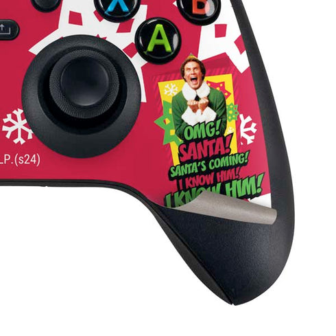 Elf OMG Santas Coming Xbox Series X Controller Skin