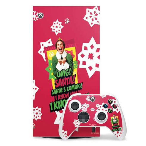 Elf OMG Santas Coming XBox Series X Digital Edition Bundle Skin