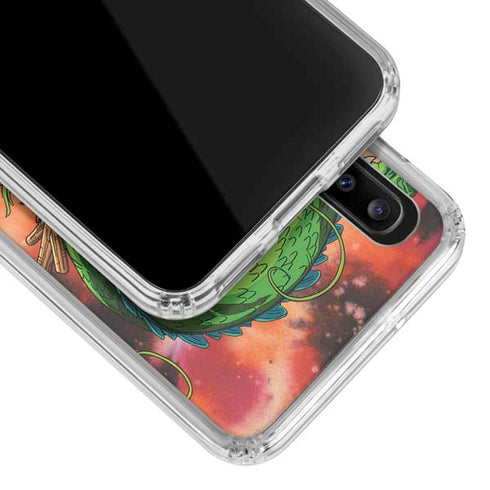 Dragon Ball Z One Wish Shenron Galaxy A30 Clear Case