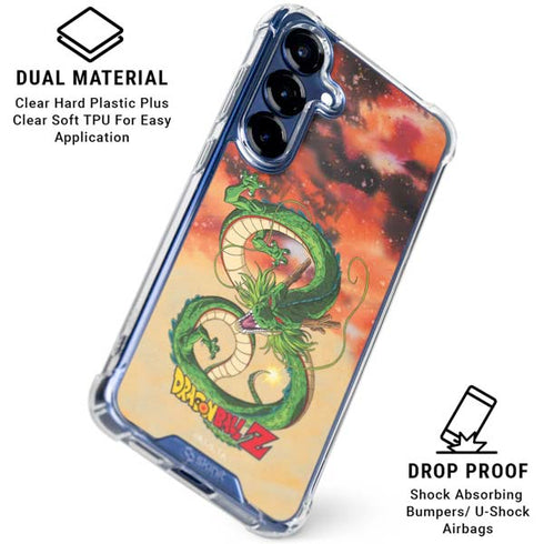 Dragon Ball Z One Wish Shenron Galaxy S25 Plus Clear Case