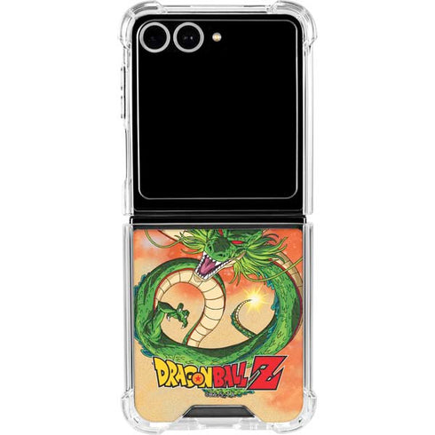 Dragon Ball Z One Wish Shenron Galaxy Z Flip7 Clear Case