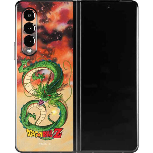 Dragon Ball Z One Wish Shenron Galaxy Z Fold3 5G Skin