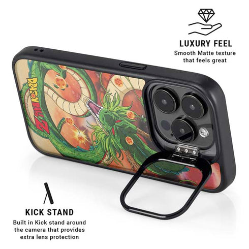 Dragon Ball Z One Wish Shenron iPhone 14 Pro Kickstand Case