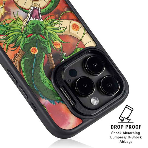 Dragon Ball Z One Wish Shenron iPhone 14 Pro Kickstand Case