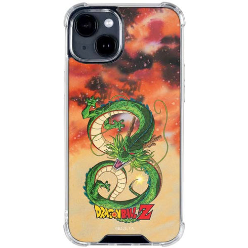 Dragon Ball Z One Wish Shenron iPhone 15 Plus Clear Case