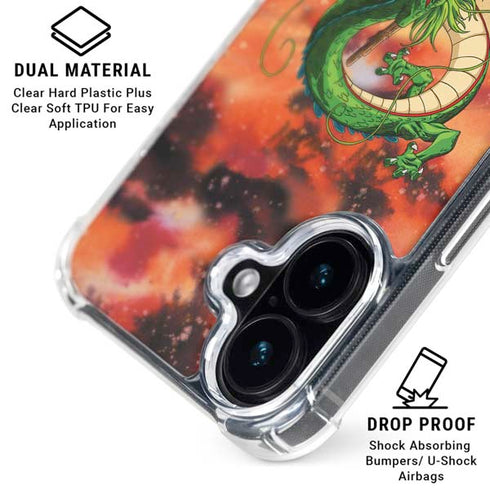 Dragon Ball Z One Wish Shenron iPhone 17 Clear Case