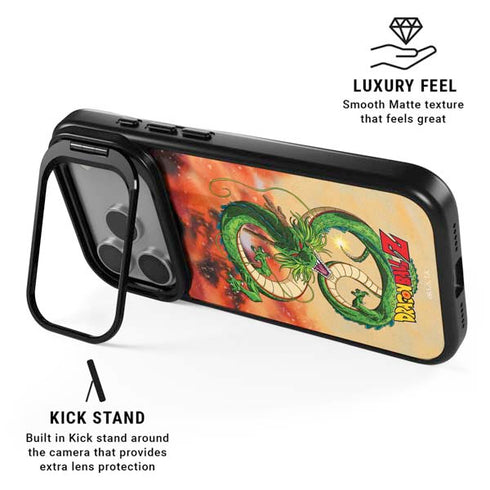 Dragon Ball Z One Wish Shenron iPhone 17 Pro Max Kickstand Case