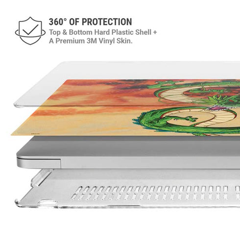 Dragon Ball Z One Wish Shenron MacBook Pro 13in (2020) Case plus Skin