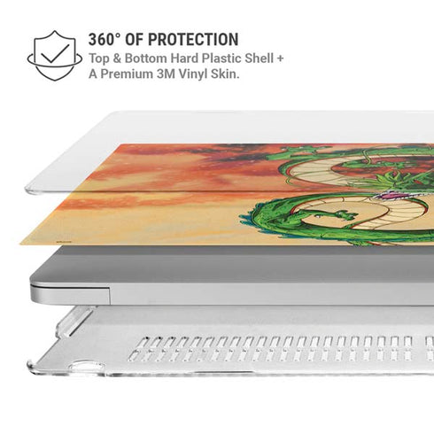 Dragon Ball Z One Wish Shenron MacBook Pro 14in (2021-24) Case plus Skin