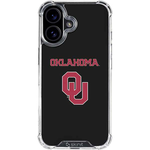 University of Oklahoma Only One Sooners iPhone 16 Plus Clear Case