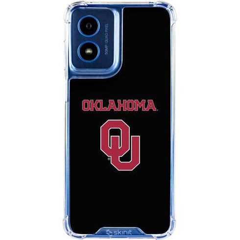 University of Oklahoma Only One Sooners Moto G 5G (2024) Clear Case