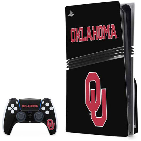 University of Oklahoma Only One Sooners PS5 Pro Disk Bundle Skin