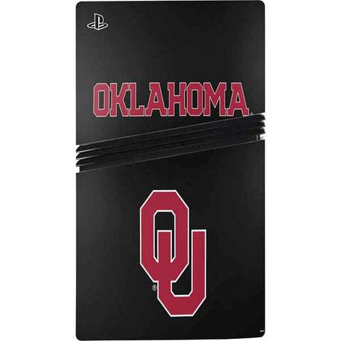 University of Oklahoma Only One Sooners PS5 Pro Disk Console Skin