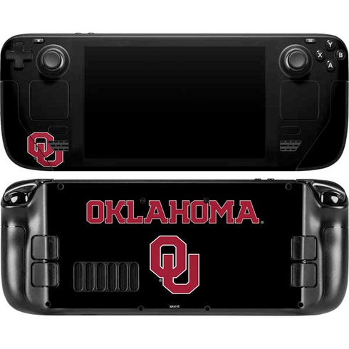 University of Oklahoma Only One Sooners Steam Deck Handheld Gaming Computer OLED Skin