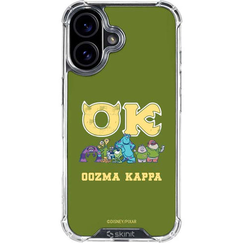 Disney Monsters University Oozma Kappa iPhone 16 Clear Case