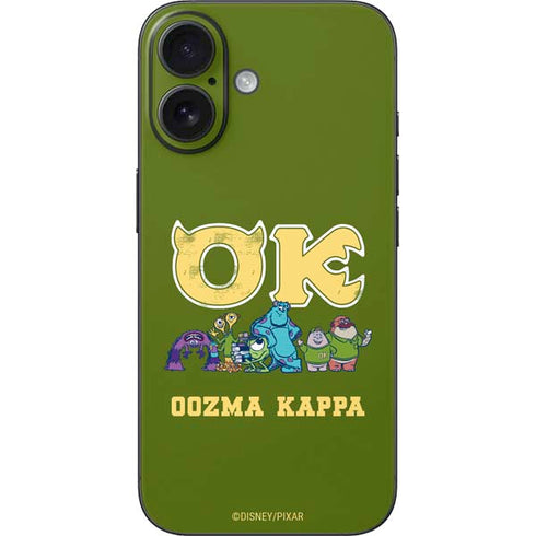 Disney Monsters University Oozma Kappa iPhone 16 Skin