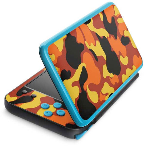 Orange Camo Nintendo Skins