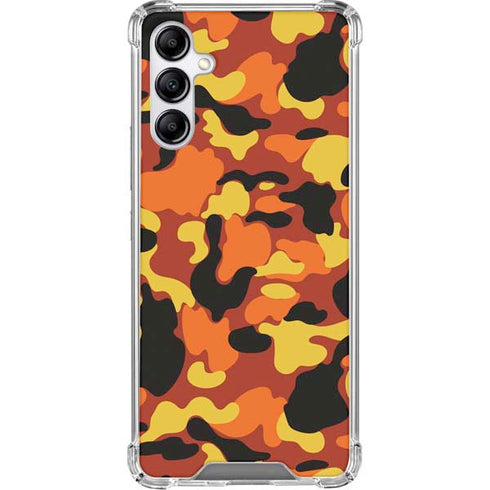 Orange Camo Gabb Phone 4 Clear Case