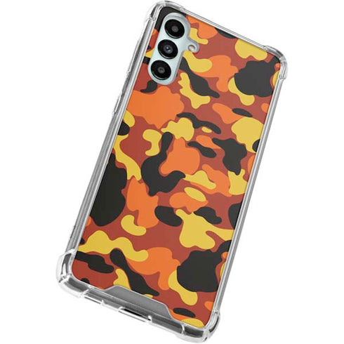 Orange Camo Gabb Phone 4 Clear Case