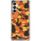 Orange Camo Galaxy A16 5G Clear Case