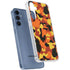 Orange Camo Galaxy A55 5G Clear Case