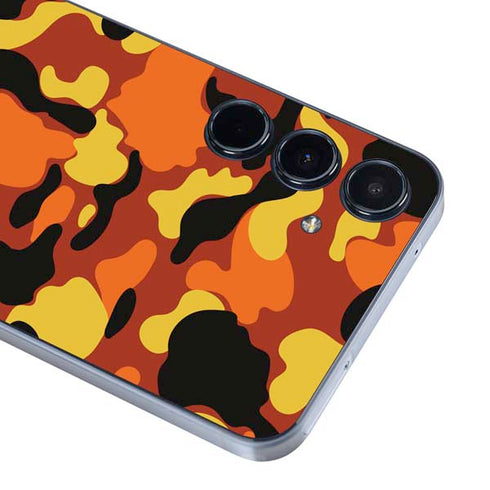 Orange Camo Galaxy A55 5G Skin